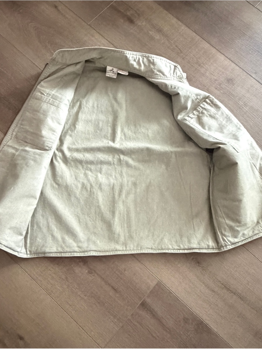 Vintage 80s EMS Fishing Vest Sz Medium Beige Tons Of Pockets Thick Cotton Zip - Picture 3 of 14